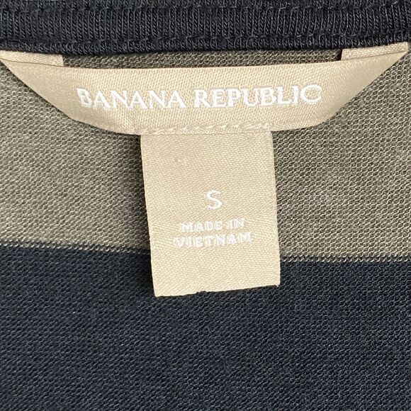 Banana Republic Shirt Womens Small Tunic Casual Striped Tank Stretch - Picture 7 of 11